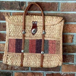 Vintage Woven Handbag